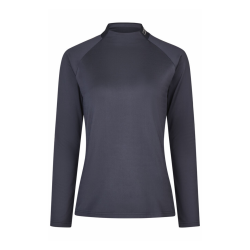 Pikeur langrmet ridebluse til dame, navy