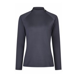 Pikeur langrmet ridebluse til dame, navy