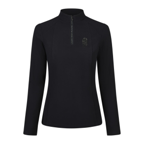 Pikeur ridebluse m. sten - Sort