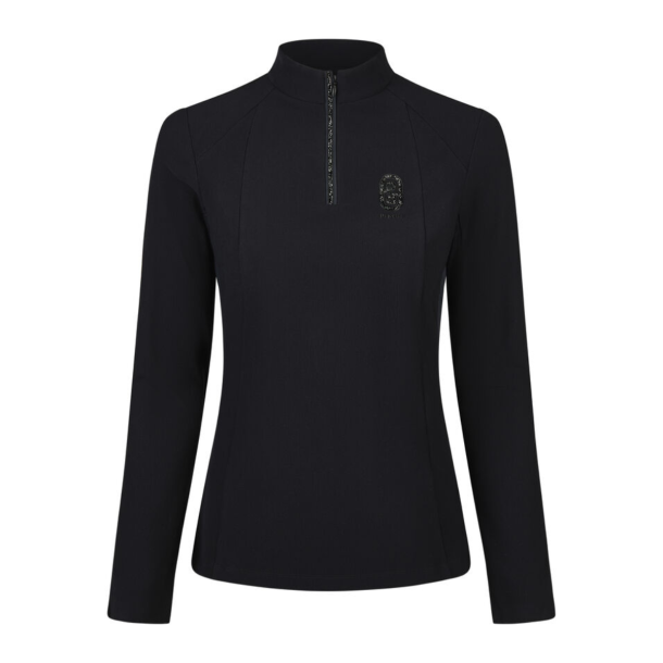 Pikeur ridebluse m. sten - Sort