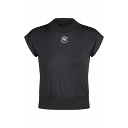 Pikeur cropped ride t-shirt - Sort
