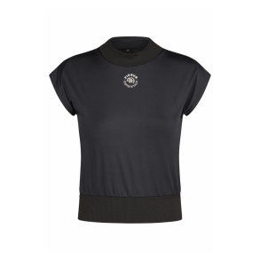 Pikeur cropped ride t-shirt - Sort