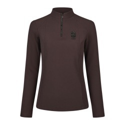 Pikeur ridebluse m. sten - Brun