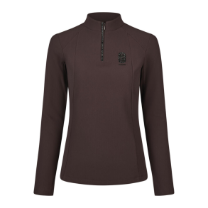 Pikeur ridebluse m. sten - Brun