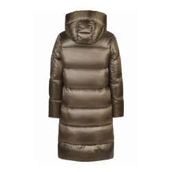 Pikeur quiltede lang ridejakke - Slate Brown