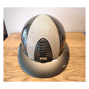 KEP Italia ridehjelm, bred skygge, New Galassia front, metal olive green