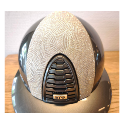KEP Cromo 2.0 ridehjelm m. bred skygge, New Galassia Gold - Metal Olive Green 