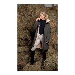 Pikeur lang ridejakke - Deep Khaki