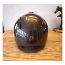 KEP Smart Nova Polo Star ridehjelm m. bred skygge - Polish brun