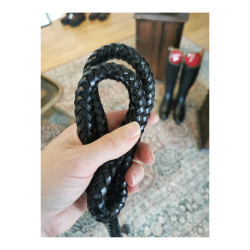 SteinEQUEST trktov i flettet lder - Sort