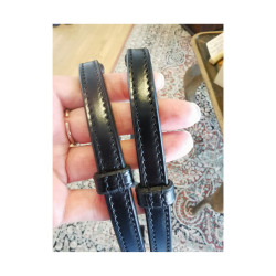 SteinEQUEST rundsyet tjle halv lder/halv gummi - Sort/Slv