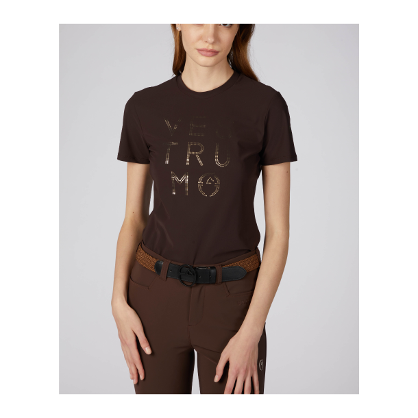Vestrum ride t-shirt til dame i m�rkebrun