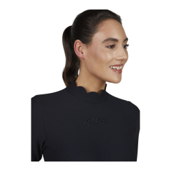 Pikeur rib ridebluse - Sort 