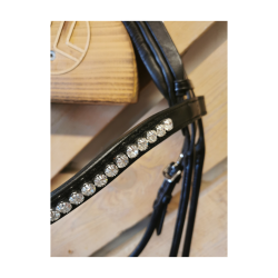 SteinEquest rundsyet trense - Sort/Sort/Slv