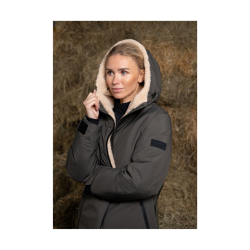 Pikeur lang ridejakke - Deep Khaki