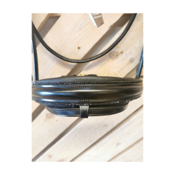 SteinEquest rundsyet trense - Sort/Sort/Slv