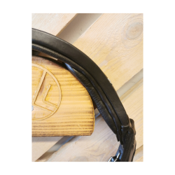 SteinEQUEST rundsyet trense med sten - Sort/Sort/Slv