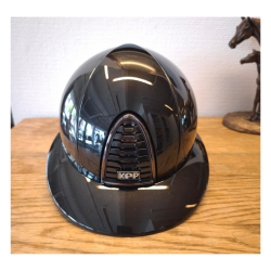 KEP Italia cromo 2.0 ridehjelm, bred skygge, shine short og krystal logo