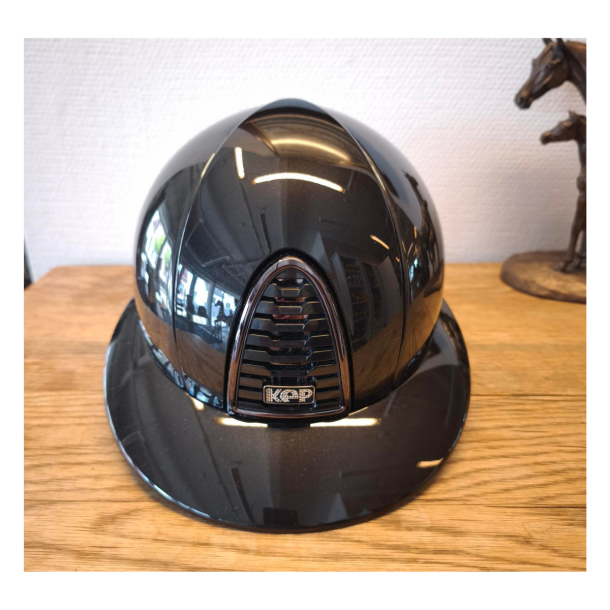 KEP Italia cromo 2.0 ridehjelm, bred skygge, shine short og krystal logo