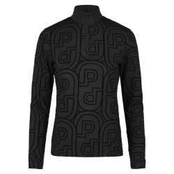 Pikeur ridebluse m. print - Sort