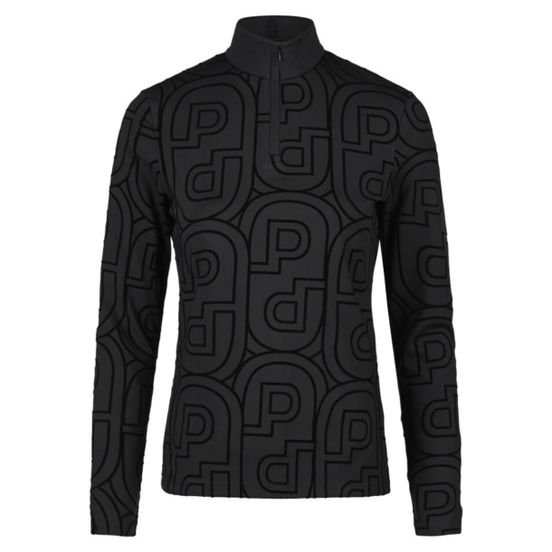 Pikeur ridebluse m. print - Sort