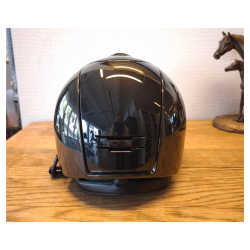 KEP Cromo 2.0 ridehjelm m. bred skygge og krystal logo - Shine sort
