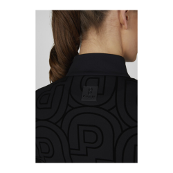Pikeur ridebluse m. print - Sort