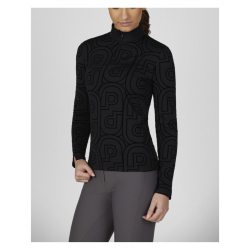 Pikeur ridebluse m. print - Sort