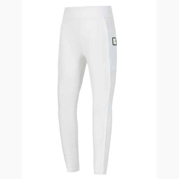 Kingsland Kacy junior vinterridetights m/fuldgrip - Hvid