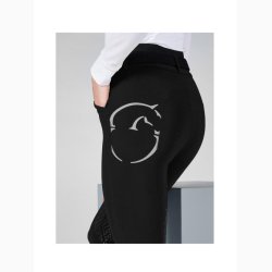 Vestrum Molveno Grip Logo ridebukser m/fuldgrip - Sort