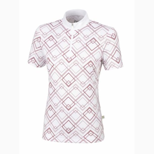 Pikeur Kamilla stvne t-shirt - Hvid/Noble Rose