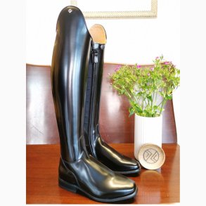 DeNiro Bellini ridestvler m/elastik i skaft - Brushed sort