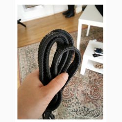 HG gummitjle 18 mm, str. full - Sort