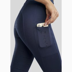 Montar MoErina vinterridetigths m/fuldgrip - Navy